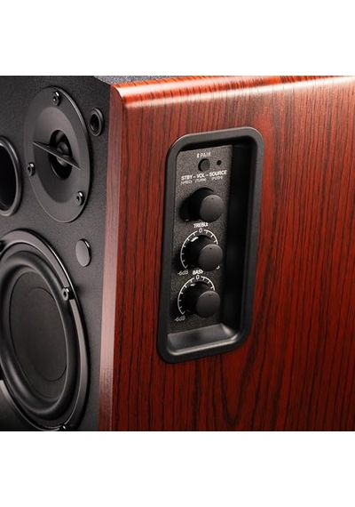 Presonus Eris Accent Bt Bluetooth 5.3 Aktif Kitaplık Hoparlör Çift 4 İnç Woofer, 1 İnç İpek Kubbe Tweeter, 6