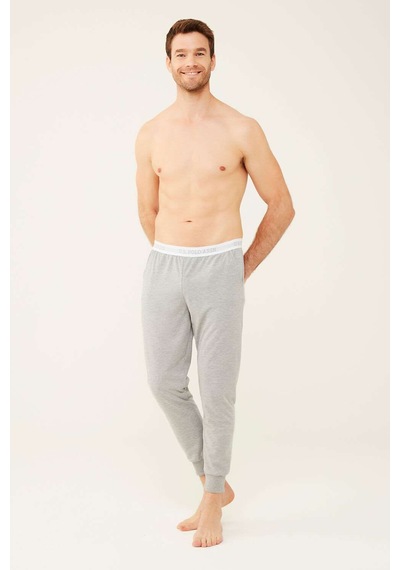 U.S. Polo Assn. Erkek Gri Melanj Pijama Altı 18470