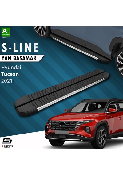 S-dizayn Hyundai Tucson 4 S-line Krom Yan Basamak 173 Cm 2021 Üze