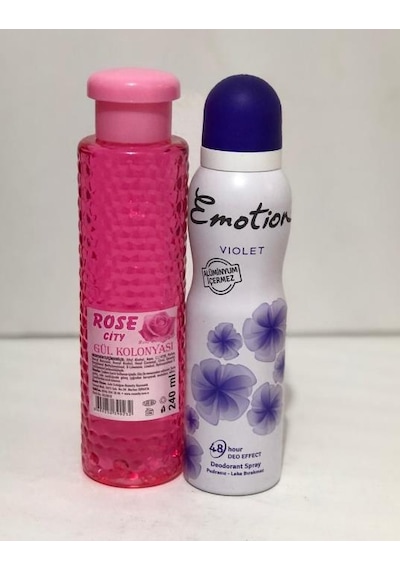 Rose City Gül Kolonyası 240 ml Alana Emotion Violet Deodorant 150