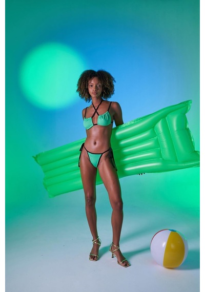 Holly Lolly Kontrast Biyeli Emma Bikini Üstü Yeşil