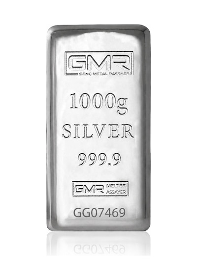 Agakulche 1000 Gram 999.9 Ayar Gmr Külçe Gümüş
