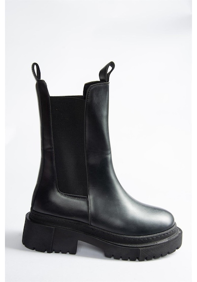 Fox Shoes T652449009 Siyah Kalın Tabanlı Kadın Bot Siyah-Suni Deri Siyah Fox Shoes T652449009 Siyah Kalın Tabanlı Kadın Bot Siyah-Suni Deri Siyah