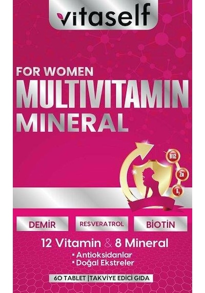 Vitaself Women Multivitamin & Mineral 60 Tablet