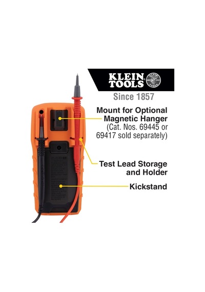 Klein Tools Mm325 Multimetre, Dijital Manuel Değişen 600v Ac/dc Gerilim Test Cihazı, Pilleri, Akımı