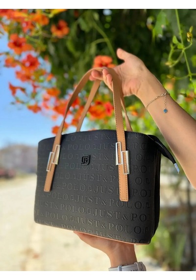 Just Polo Kadın El Ve Omuz Çantası 234030mh Siyah - Camel