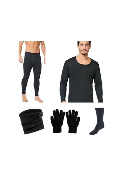 Termal Takım 5'li Set Siyah