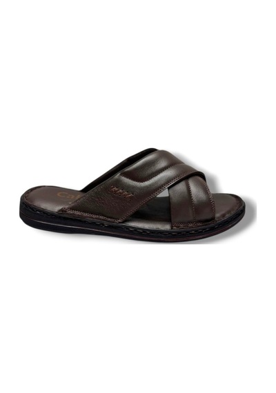 Cakgo 170-26 Hakiki Deri Ultra Soft Çapraz Bant Anatomik Erkek Terlik 40-47 Kahverengi Cakgo 170-26 Hakiki Deri Ultra Soft Çapraz Bant Anatomik Erkek Terlik 40-47 Kahverengi