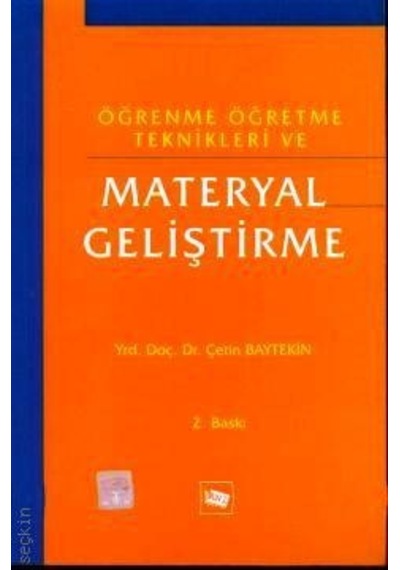 Öğrenme Öğretme Teknikleri ve Materyal Geliştirme N11.15980