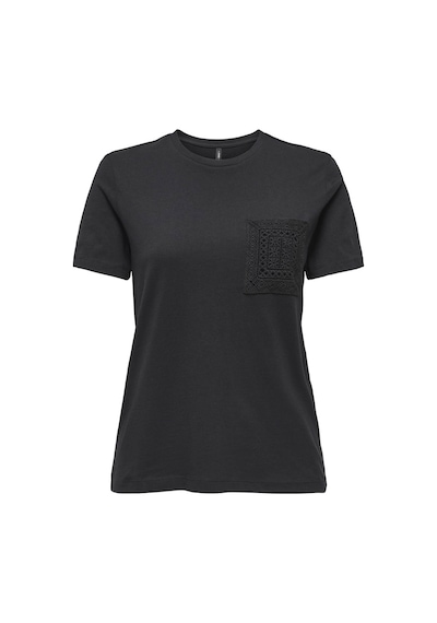 Only Onlenja Lıfe Siyah Kadın T-shirt 15369258 Siyah