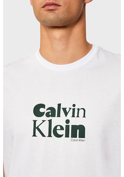 Calvin Klein Erkek T Shirt Lv04rd820g Yaa Beyaz Beyaz