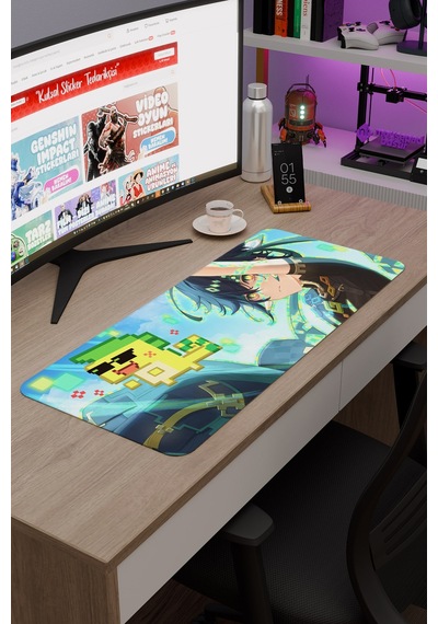 Kinich Genshin Impact Anime Gacha V1 - 70x30 Xl Gaming Mouse Pad Fare Altlığı