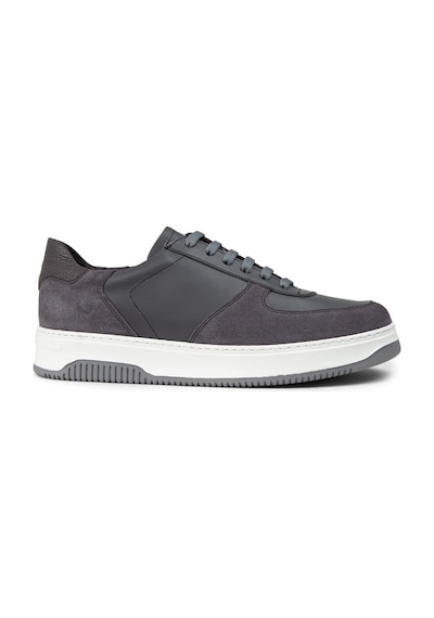 Deery Hakiki Deri Gri Erkek Sneaker Ayakkabı - 01965Mgrıe02 Gri