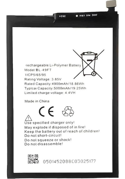 Tecno Spark 9t Bl-49ft Uyumlu İthal Pil