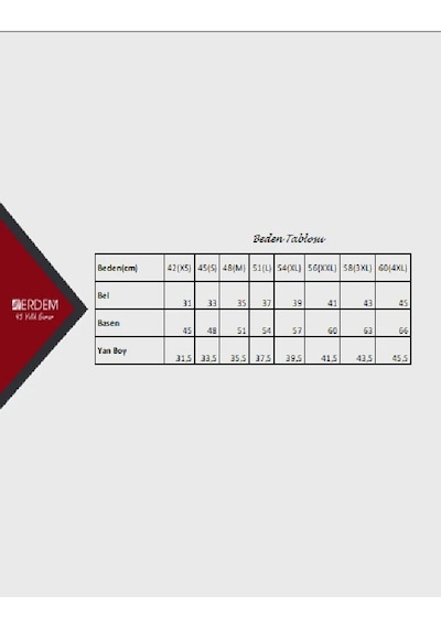 Erdem Erkek Pamuklu Paçalı Külot 1350 - 3 Adet Beyaz