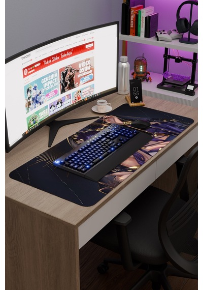Candace Genshin Impact Anime Gacha V1 - 90x40 Xxl Gaming Mouse Pad Fare Altlığı