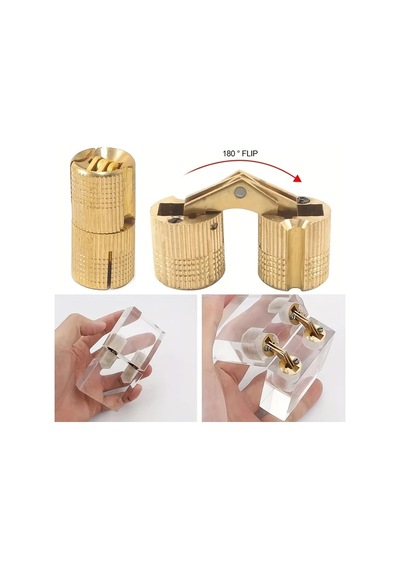 Dashanshop 2 Adet 8mm Gizli Kapı Menteşesi 180 Derece Açılış Dayanıklı Endüstriyel 8mm