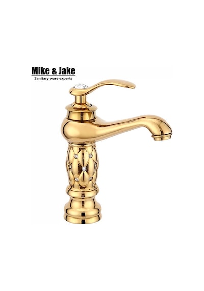 Banyo Lavabo Bataryası Altın - Dore Taşlı