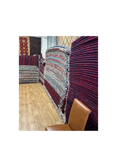 El Dokuma Afghan Halısı Turkuaz