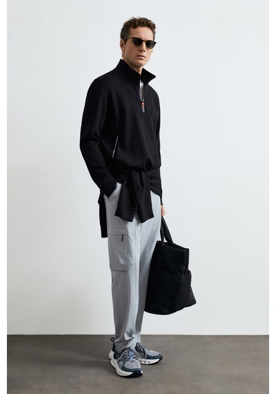Lufian Wyatt Erkek Sweatshirt 112030206 Siyah