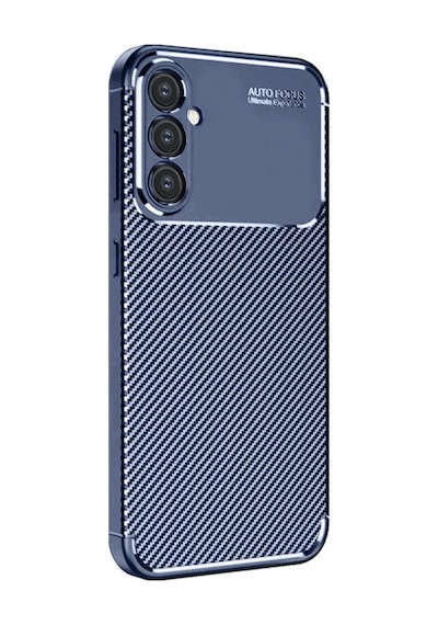 Samsung  Uyumlu  Galaxy A26 Kılıf Auto Focus Karbon Kapak Lacivert