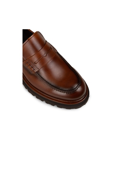 Deery Erkek Hakiki Deri Taba Renkli Loafer Ayakkabı - F6528mtbap01 Taba
