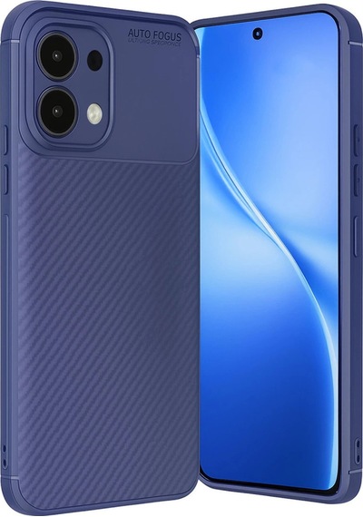Oppo A6 Pro 4g Auto Focus Karbon Kapak - Lacivert