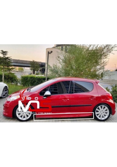 Peugeot 207 Aero Marşpiyel Sağ Sol Takım Fiberglass Boyasız