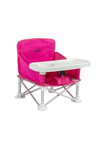 Deluxe Portatif Katlanabilir Mama Sandalyesi Pembe