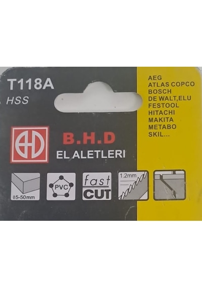 Dekupaj Bıçağı Metal Testeresi T118a Hss B.h.d 1 Adet