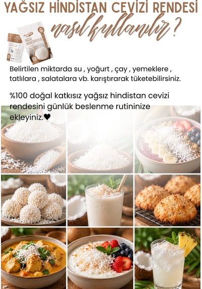 Yağsız Hindistan Cevizi Rendesi 250 Gr İnce Rendelenmiş Hindistan Cevizi, Pasta, Kek Ve Tatlılar İçin Yağsız Hindistan Cevizi Rendesi 250 Gr İnce Rendelenmiş Hindistan Cevizi, Pasta, Kek Ve Tatlılar İçin