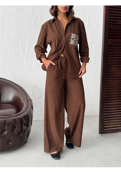 Verymoda Fitilikadife Pantolon F1996 Kahve
