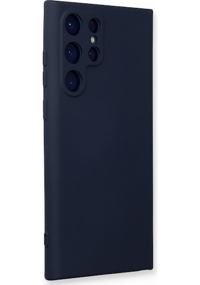 Cosmotex Newface Samsung Galaxy S23 Ultra Kılıf Nano İçi Kadife Silikon - Lacivert