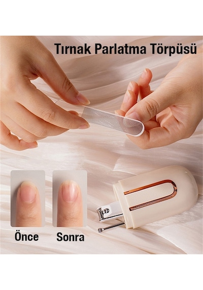 Ezere 3in1 Taşınabilir Tırnak Makası +törpü+kulak Kaşığı Bakım S