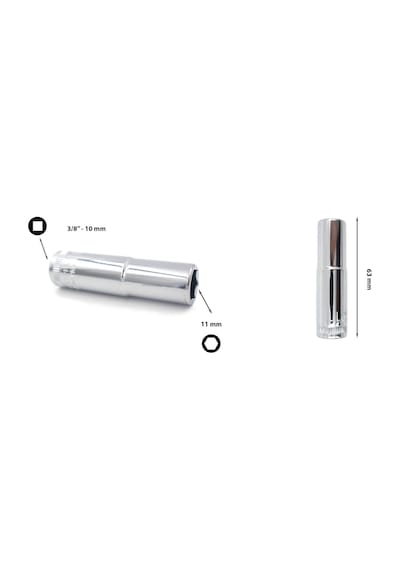 Ceta Form 11 mm 3/8” 6 Köşe Derin Lokma Anahtar C14-H11