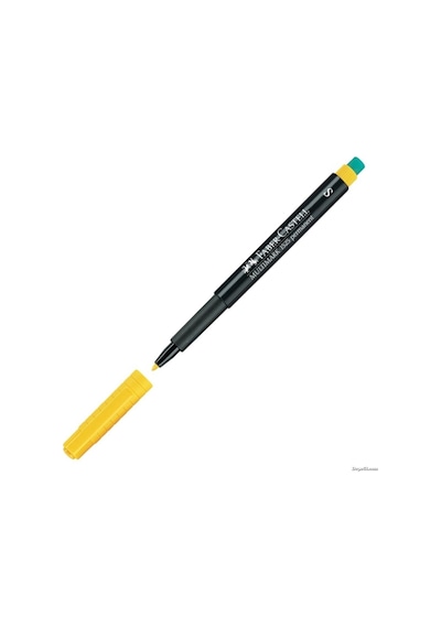 Faber Castell Permanent Asetat (cd) kalemi (S) Sarı