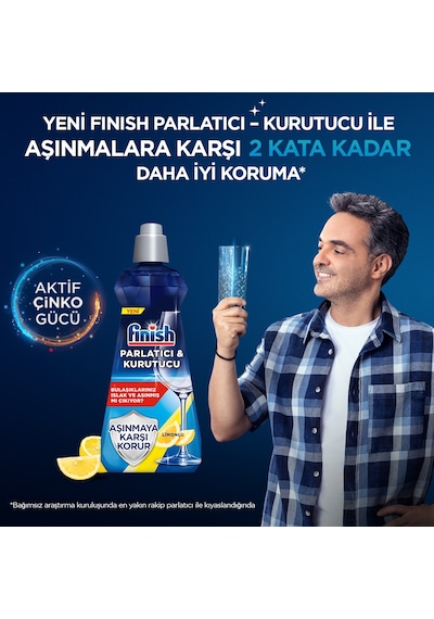 Finish Bulaşık Makinesi Parlatıcı & Kurutucu Limonlu 2 x 800 ML