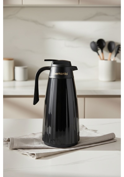 Bernardo Velana Cam Termos Siyah 1.5 Litre Siyah