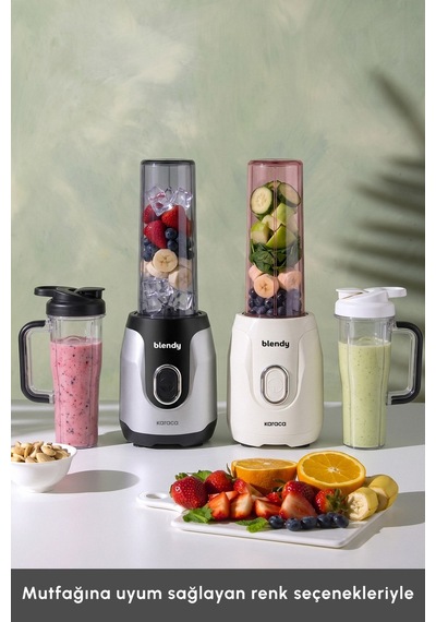 Karaca Blendy Personal Kişisel Kulplu Smoothie Blender Çift Hazneli Starlight