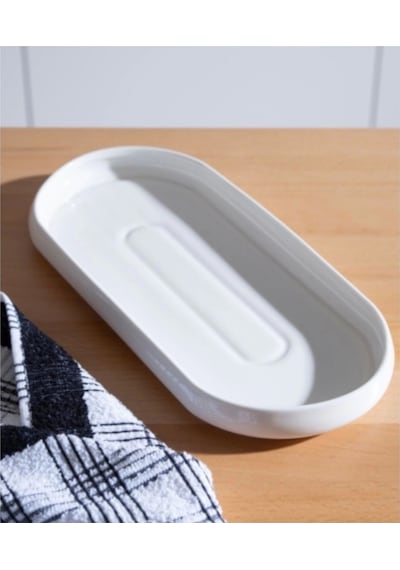 Acar Sct21.0246 Bianco Porselen Oval Tabak 32 Cm