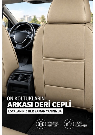 Opel Astra Uyumlu Velar Serisi Keten Oto Koltuk Kılıfı Ortopedik Tam Set