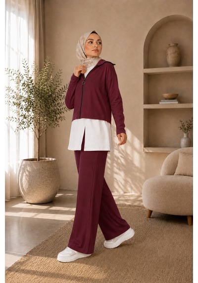 Unika Boutique Kadın Oysho Fermuar Detaylı 3 Lü Takım siyah