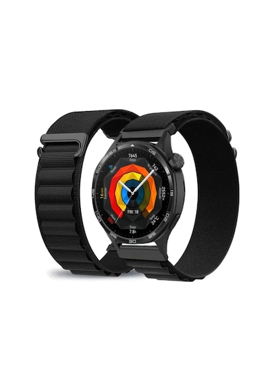 Huawei Watch Gt4 / Gt5 / Gt5 Pro / Gt6 / Gt6 Pro 46mm Uyumlu Alpine Loop Kumaş Kancalı Kordon