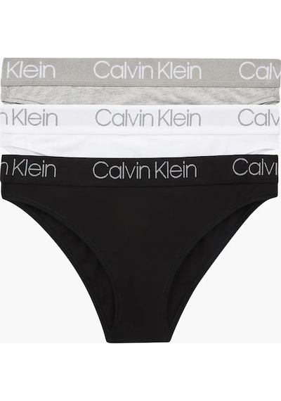 Calvin Klein 3pk Hıgh Leg Tanga Kadın Siyah Tanga Set