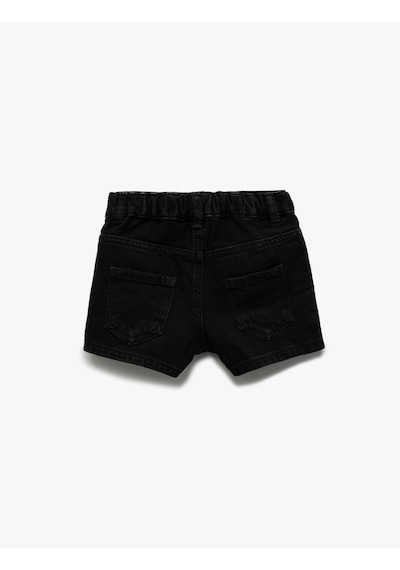 Koton Pamuklu Cep Detaylı Basic Denim Şort Siyah 5smg40015ad Siyah Koton Pamuklu Cep Detaylı Basic Denim Şort Siyah 5smg40015ad Siyah