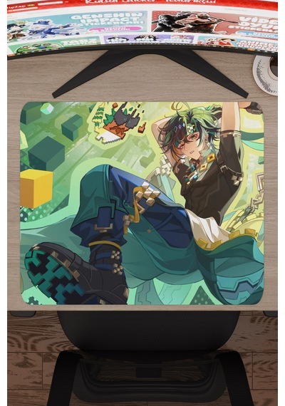 Kinich Genshin Impact Anime Gacha V3 - 48x40 Xl Gaming Mouse Pad Fare Altlığı