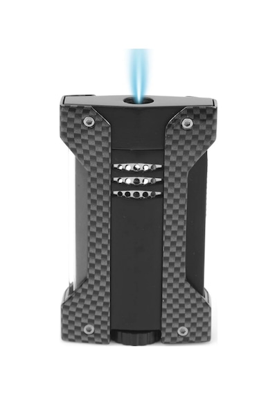 Conquistador Tek Torch Pürmüz Karbon Siyah Defi Extreme Dizayn Metal Puro Çakmağı Cnq-023