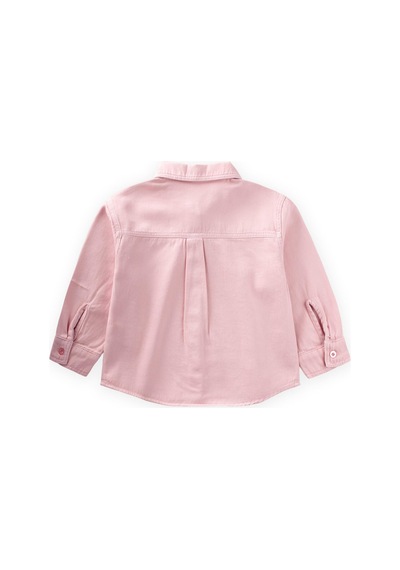 Cigit Tek Cepli Gabardin Gömlek 2-7 Yaş Pembe Pembe