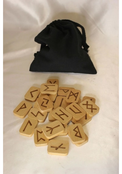 Run Taşları Rune Taşları Ahşap Rune Alfabesi Nordic Runes