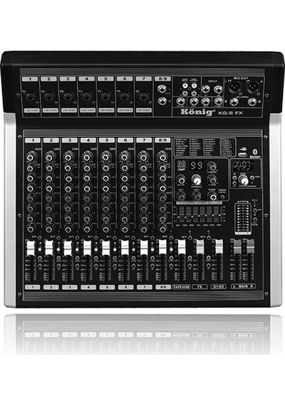 König Kg-8fx Dıamond 9 Kanal Deck Ses Mikseri